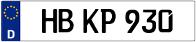 Trailer License Plate